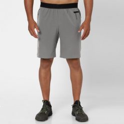 Spodenki fitness cardio męskie Domyos. Brązowe szorty męskie DOMYOS, m, z elastanu, na fitness i siłownię. Za 89.99 zł.