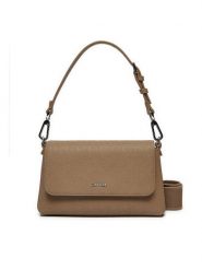 Calvin Klein Torebka Ck Must Dbl Strap Mini Bag_Mono K60K613088 Brązowy. Brązowe torebki klasyczne damskie CALVIN KLEIN, bez wzorów, ze skóry, bez dodatków. Za 249.99 zł.