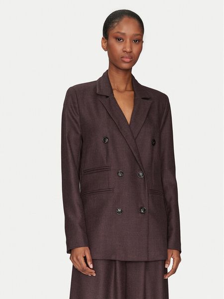 Haveone Marynarka JVI-M032 Bordowy Regular Fit. Czerwone marynarki i żakiety damskie Haveone, m, bez wzorów, z syntetyku. Za 369.99 zł.