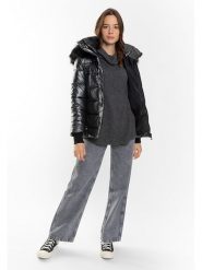 Northwood Kurtka zimowa "Julia" w kolorze antracytowym rozmiar: XL. Czarne kurtki damskie Northwood, na zimę, xl, bez wzorów, z puchu, bez kaptura. Za 174.84 zł.