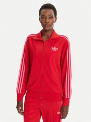 Adidas Bluza adicolor Classic Firebird JW3665 Czerwony Loose Fit. Czerwone bluzy bez kaptura damskie Adidas, xs, z syntetyku. Za 279.99 zł.