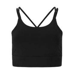 Biustonosz dla kobiet Athlecia Elli. Czarne biustonosze sportowe damskie Endurance, bez wzorów. Za 153.00 zł.