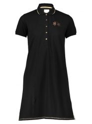 La Martina Sukienka polo w kolorze czarnym rozmiar: XS. Czarne sukienki damskie La Martina, xs, bez wzorów, bez kołnierzyka, bez ramiączek, mini. Za 179.64 zł.