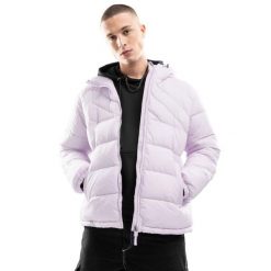 Kurtka puchowa lifestyle meska Siroko Pop. Fioletowe kurtki męskie SIROKO, m, bez wzorów, z materiału, bez kaptura. W wyprzedaży za 148.00 zł.