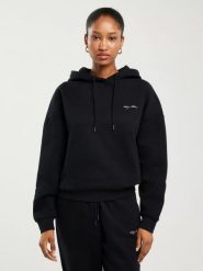 Bluza damska z kapturem czarna Megan 906/ Foxie 906. Czarne bluzy z kapturem damskie Big Star, l, z dresówki. W wyprzedaży za 199.99 zł.