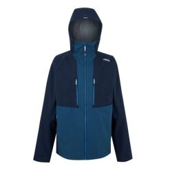 Kurtka turystyczna 3 w 1 Regatta Sacramento. Niebieskie kurtki męskie Regatta, bez wzorów, z puchu, sportowe, bez kaptura. Za 663.50 zł.