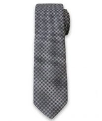 Męski Krawat w Drobny Wzór Geometryczny - 6cm- Alites, Szaro-Różowy. Czerwone krawaty i muchy męskie Alties, bez wzorów, z tkaniny, eleganckie. Za 49.00 zł.