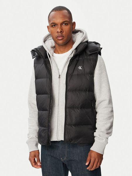 Calvin Klein Jeans Kamizelka LV04RG514G Czarny Regular Fit. Czarne kamizelki męskie Calvin Klein Jeans, l, z jeansu. Za 799.99 zł.