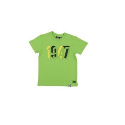 Koszulka z bawełna na co dzień na siłownię. Zielone bluzki damskie LEONE 1947 APPAREL, bez wzorów, z bawełny, bez kołnierzyka. W wyprzedaży za 41.41 zł.