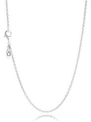 Pandora Srebrny naszyjnik rozmiar: 45. Szare naszyjniki damskie Pandora, srebrne. Za 130.81 zł.