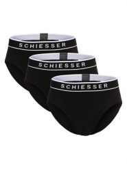 Schiesser Slipy pakowane po 3 szt. Mężczyźni Bawełna czarny, 7. Czarne slipki męskie Schiesser, bez wzorów, z bawełny. Za 189.95 zł.