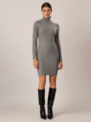 APART Sukienka dzianinowa w kolorze szarym rozmiar: 40. Szare sukienki damskie Apart, bez wzorów, z dzianiny, bez kołnierzyka, bez ramiączek, mini. Za 289.95 zł.