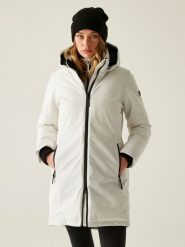 Regatta Kurtka zimowa "Marron" w kolorze białym rozmiar: 40. Białe kurtki damskie Regatta, na zimę, bez wzorów, z puchu, bez kaptura. Za 331.46 zł.