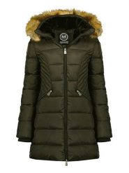 Maison Montaigne Płaszcz zimowy "Abeimai" w kolorze khaki rozmiar: S. Brązowe płaszcze damskie Maison Montaigne, na zimę, s, z aplikacjami, z puchu. Za 226.24 zł.