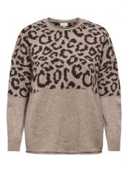 ONLY Carmakoma Sweter w kolorze beżowym rozmiar: S-42/44. Brązowe swetry klasyczne damskie Only Carmakoma, s, bez kołnierzyka. Za 115.95 zł.