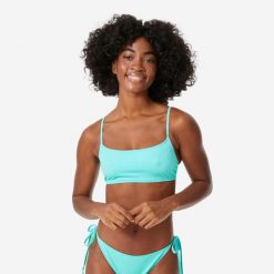 Góra kostiumu kąpielowego damska Roxy Braletka. Niebieskie bikini damskie Roxy, bez wzorów. Za 79.99 zł.