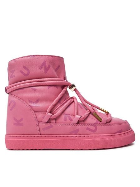 Inuikii Śniegowce Full Leather Print 65202-088 Różowy. Czerwone kozaki dziewczęce Inuikii, bez wzorów, ze skóry, bez obcasa. Za 1,249.00 zł.