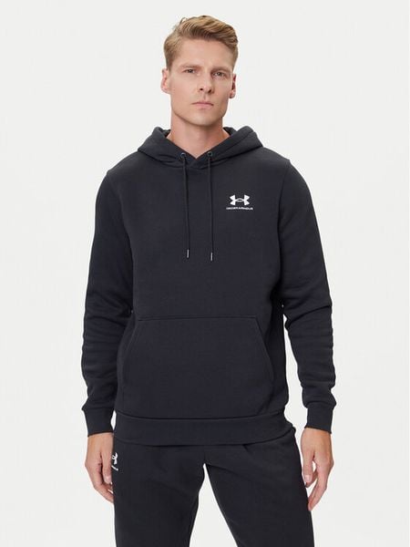 Under Armour Bluza UA Essential Fleece Hoodie 1373880 Czarny Regular Fit. Czarne bluzy bez kaptura męskie Under Armour, l, z bawełny. Za 179.99 zł.