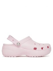 Crocs Klapki Classic Platform Pearl Clog 211231 Różowy. Czerwone klapki damskie Crocs, bez wzorów, z tworzywa sztucznego, bez obcasa. Za 399.99 zł.