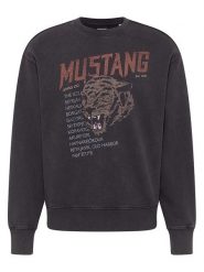 Mustang Bluza w kolorze antracytowym rozmiar: M. Czarne bluzy bez kaptura męskie Mustang, m, z bawełny. Za 122.96 zł.