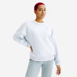 Bluza okrągły dekolt damska Elementals. Niebieskie bluzy bez kaptura damskie Decathlon, s, z bawełny. Za 149.99 zł.