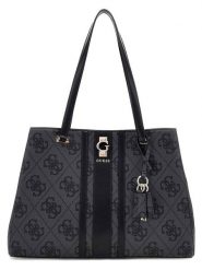 Guess Shopper bag w kolorze antracytowym - 38 x 27 x 12 cm rozmiar: onesize. Czarne shopper bag damskie Guess, z aplikacjami, z materiału, na ramię, bez dodatków. Za 595.95 zł.