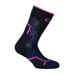 Skarpety trekkingowe CMP WOOL MID. Czarne skarpetki damskie CMP, bez wzorów, z elastanu. Za 47.99 zł.