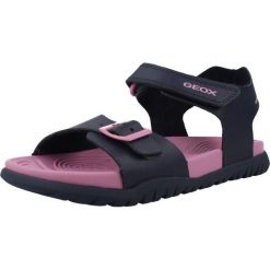 Sandały GEOX J SANDAL FUSBETTO GI Niebieski. Niebieskie obuwie trekkingowe damskie Geox, z syntetyku, bez zapięcia. Za 190.99 zł.