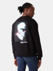 Karl Lagerfeld Jeans Bluza B1M20052 Czarny Regular Fit. Czarne bluzy bez kaptura męskie Karl Lagerfeld Jeans, m, z bawełny. Za 709.99 zł.