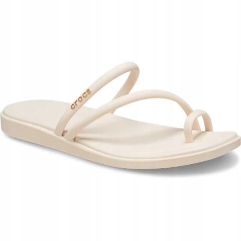 Klapki Dla Dorosłych Crocs Miami Toe Loop. Czerwone klapki damskie Crocs, z materiału. Za 159.99 zł.