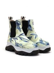 Goby Sztyblety w kolorze niebiesko-zielonym rozmiar: 39. Niebieskie botki damskie Goby, sportowe, bez obcasa, bez zapięcia. Za 347.99 zł.