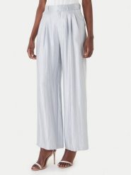 Eleh Spodnie materiałowe SS260403 Błękitny Relaxed Fit. Niebieskie spodnie materiałowe damskie Eleh, bez wzorów, z materiału. Za 576.99 zł.