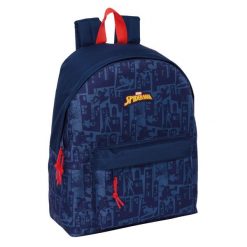 Plecak szkolny SPIDERMAN Poliester 300D. Niebieskie plecaki męskie Spiderman, bez wzorów, z poliesteru. Za 124.75 zł.