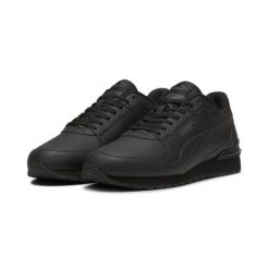 Męskie Skórzane Buty Sportowe ST Runner V4. Czarne buty sportowe na co dzień męskie Puma, z materiału, bez zapięcia, trekkingowe. Za 239.00 zł.
