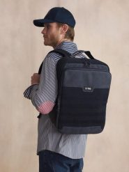 Plecak TBS Jazpack. Niebieskie plecaki damskie Tbs, bez wzorów, z materiału, eleganckie. Za 485.75 zł.