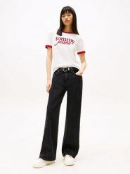 TOMMY JEANS Dżinsy - Comfort fit - w kolorze czarnym rozmiar: W30/L32. Czarne jeansy damskie Tommy Jeans, z podwyższonym stanem. Za 259.13 zł.