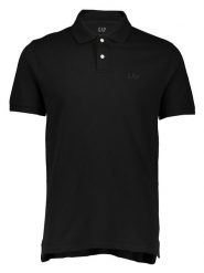 GAP Koszulka polo w kolorze czarnym rozmiar: XS. Czarne koszulki polo męskie GAP, xs, bez wzorów, z bawełny, bez ramiączek. Za 61.46 zł.
