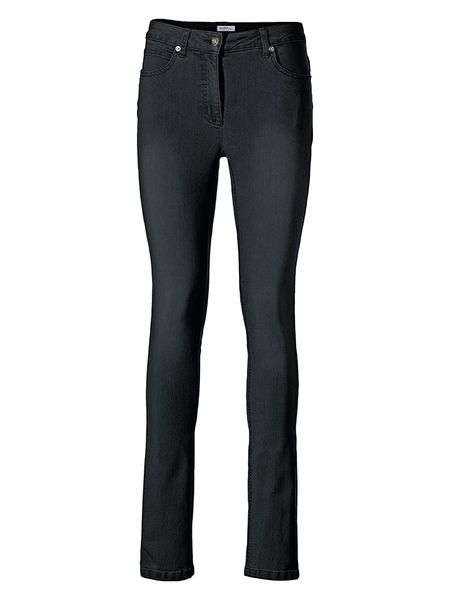 Heine Dżinsy - Slim fit - w kolorze czarnym rozmiar: 38. Czarne jeansy damskie Heine. Za 52.42 zł.