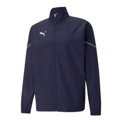 Męska Kurtka Boczna TeamRISE. Niebieskie kurtki męskie Puma, m, bez wzorów, sportowe, bez kaptura. Za 237.99 zł.