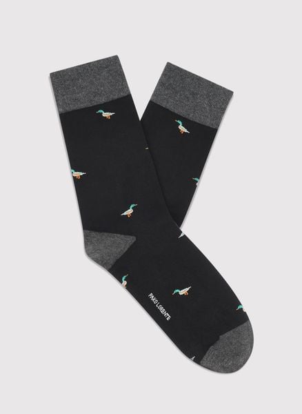 PAKO LORENTE - Czarne skarpety w kaczki. Czarne skarpetki męskie Pako Lorente, bez wzorów. Za 39.99 zł.