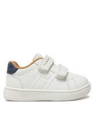 Tommy Hilfiger Sneakersy Low Cut Velcro Sneaker T1X9-33835-1355 M Biały. Białe trampki i tenisówki chłopięce Tommy Hilfiger, bez wzorów, ze skóry, bez zapięcia. Za 229.99 zł.