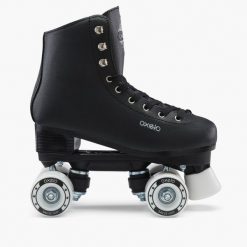 Second Life - Wrotki figurowe Oxelo Quad 100. Czarne szorty męskie OXELO, bez wzorów, z syntetyku, eleganckie. Za 179.99 zł.