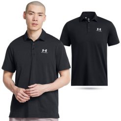 Koszulka polo męska Under Armour UA Icon. Czarne koszulki polo męskie Under Armour, m, bez wzorów, bez ramiączek. Za 189.00 zł.