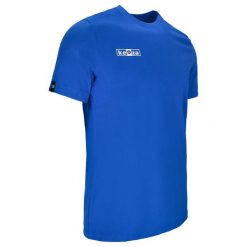 Koszulka bawełniana KEEZA Basic. Niebieskie t-shirty sportowe męskie KEEZA, z bawełny, bez ramiączek, do piłki nożnej. Za 32.00 zł.