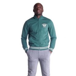 Bluza z pełny zamek błyskawiczny na co dzień. Zielone bluzy bez kaptura męskie LEONE 1947 APPAREL, z bawełny. W wyprzedaży za 179.45 zł.