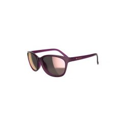 Okulary przeciwsłoneczne MH140 damskie kategoria 3. Fioletowe okulary przeciwsłoneczne damskie QUECHUA. Za 59.99 zł.