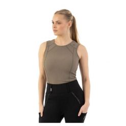 Damski tank top ANKY ATC261302. Brązowe topy damskie ANKY, bez wzorów, bez kołnierzyka. Za 283.50 zł.