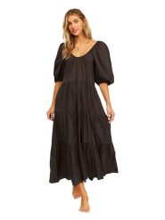 Billabong Sukienka "Endless Shore" w kolorze czarnym rozmiar: XS. Czarne sukienki damskie Billabong, xs, bez wzorów, z bawełny, bez kołnierzyka, bez ramiączek, maxi. Za 109.78 zł.
