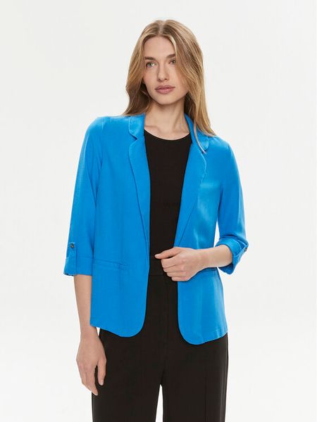 Vero Moda Marynarka Jesmilo 10279700 Niebieski Regular Fit. Niebieskie marynarki i żakiety damskie Vero Moda, s, bez wzorów, z wiskozy. Za 139.99 zł.