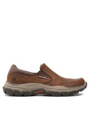 Skechers Półbuty Calum 204480/CDB Brązowy. Brązowe półbuty męskie Skechers, z nubiku, bez zapięcia. Za 279.99 zł.